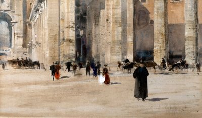 Berninis Kolonnade, Rom von William Walcot