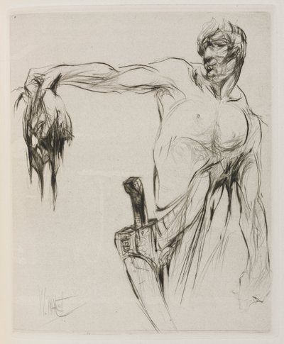 Herodias: Seite 53, Der Kopf trat ein und Mannaeus hielt ihn stolz an den Haaren, mit ausgestrecktem Arm, stolz auf den Applaus von William Walcot