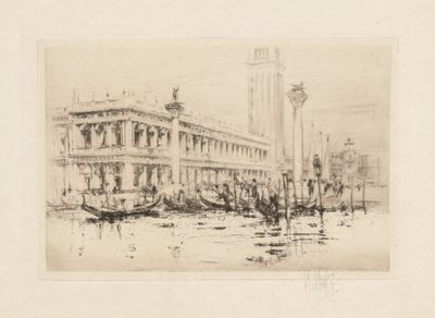 Die Venedig-Serie: Die Bibliothek von St. Markus von William Walcot
