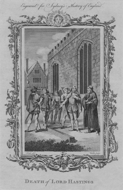 Tod von Lord Hastings, 1773 von William Walker
