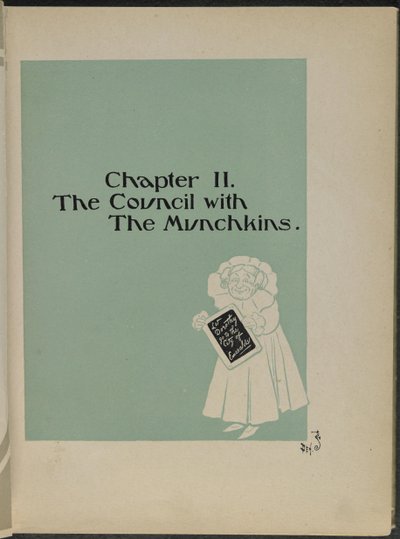 Illustration aus "Der wunderbare Zauberer von Oz" von Lyman Frank Baum von William Wallace Denslow