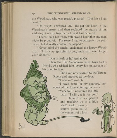 Illustration aus "Der wunderbare Zauberer von Oz" von Lyman Frank Baum von William Wallace Denslow
