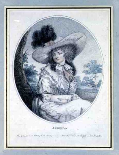 Almeida, gestochen vom Künstler, veröffentlicht von Prattent von William Ward