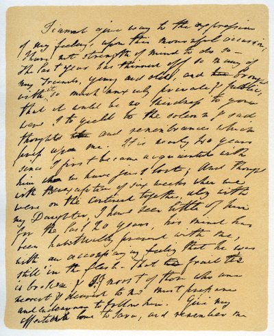Brief von William Wordsworth über den Tod von Samuel Taylor Coleridge, 29. Juli 1834 von William Wordsworth