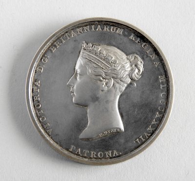 R.A.-Medaille, verliehen an George Frampton am 10.12.1884 für das beste Modell einer Figur (Metall) von William Wyon
