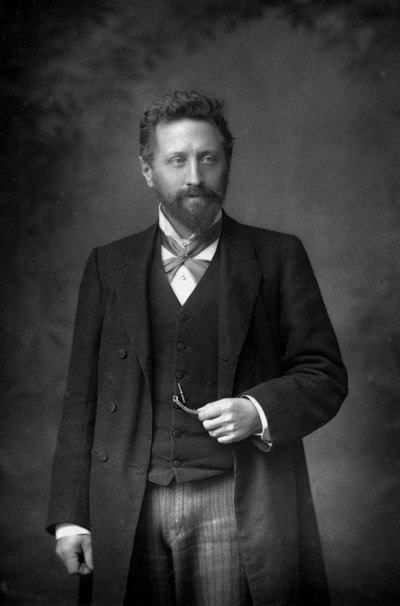 Professor William Edward Ayrton 1847-1908, britischer Physiker und Elektroingenieur, 1893 von William and Daniel Downey