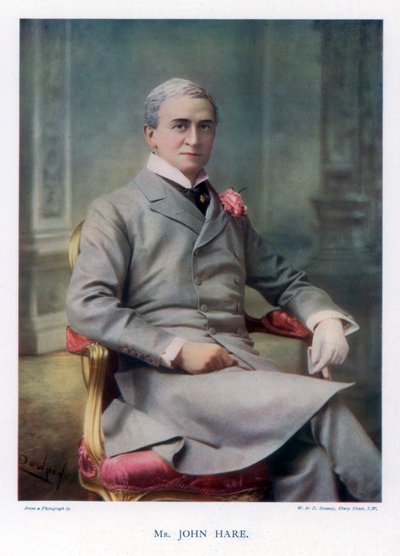 Sir John Hare, englischer Schauspieler und Manager des Garrick Theatre, 1901 von William and Daniel Downey