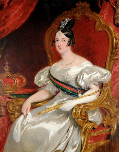 Porträt von D. Maria II, Königin von Portugal von Willian Simpson