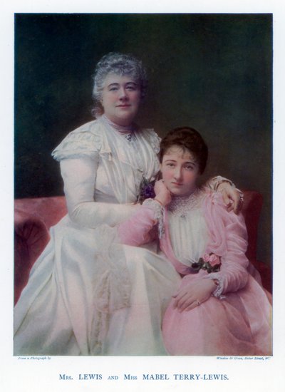Mrs. Lewis Kate Terry und Miss Mabel Terry-Lewis, britische Schauspielerinnen, 1901 von Window and Grove