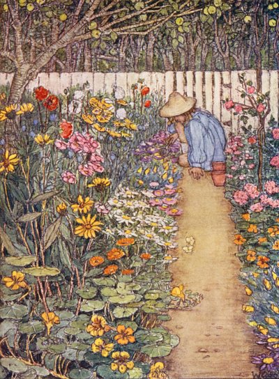 Kinderbuch der Gartenarbeit: Eine Staudenrabatte von Winifred Cayley Robinson