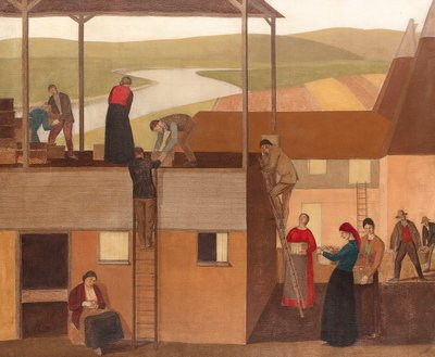 Entwurf für Wanddekoration, ca. 1918 von Winifred Knights