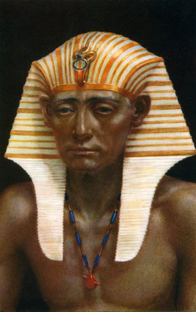 Amenemhat III., altägyptischer Pharao der 12. Dynastie, 19. Jahrhundert v. Chr., 1926 von Winifred Mabel Brunton