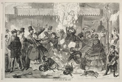 Eine Schneelawine in der Stadt von Winslow Homer