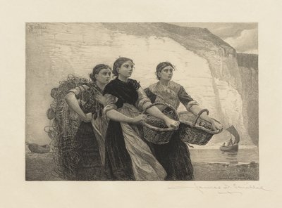 Eine Stimme von den Klippen, graviert von James David Smillie von Winslow Homer