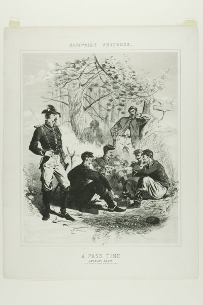 Kampagnenskizzen: Eine Freizeitbeschäftigung - Kavallerierast von Winslow Homer