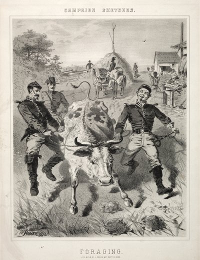 Feldzugsskizzen: Fouragieren von Winslow Homer
