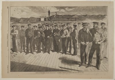 Besatzung der US-Dampf-Sloop Colorado, im Juni 1861 in Boston angeheuert von Winslow Homer