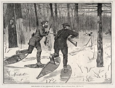 Hirschjagd in den Adirondacks im Winter von Winslow Homer