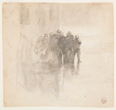 Fischer in Ölzeug, Cullercoats, England, 1881 von Winslow Homer
