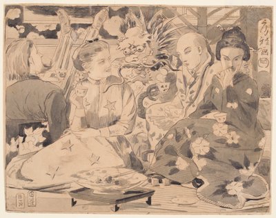 Internationale Teeparty, ca. 1867 von Winslow Homer