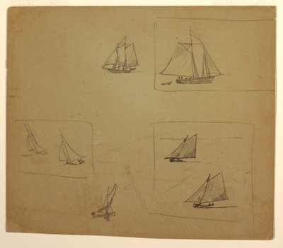 Skizzen von Segelschiffen, 1881–82 von Winslow Homer