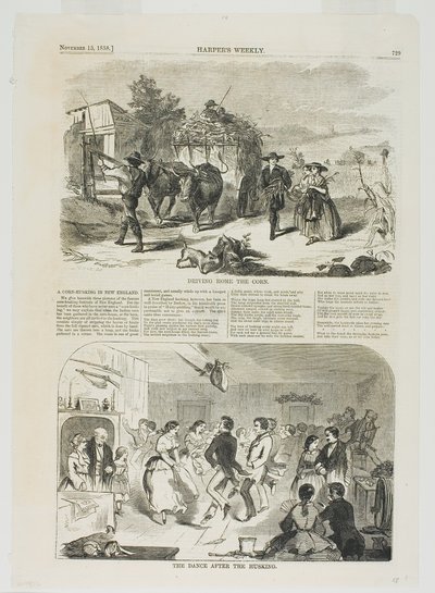 Heimfahrt des Korns und der Tanz nach dem Schälen von Winslow Homer