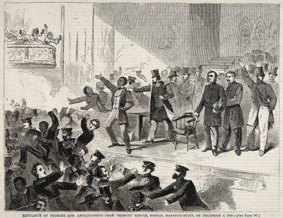 Vertreibung von Schwarzen und Abolitionisten aus dem Tremont-Tempel, Boston, Massachusetts..., 1860 von Winslow Homer