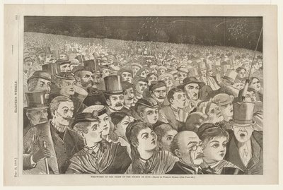 Feuerwerk in der Nacht des 4. Juli von Winslow Homer