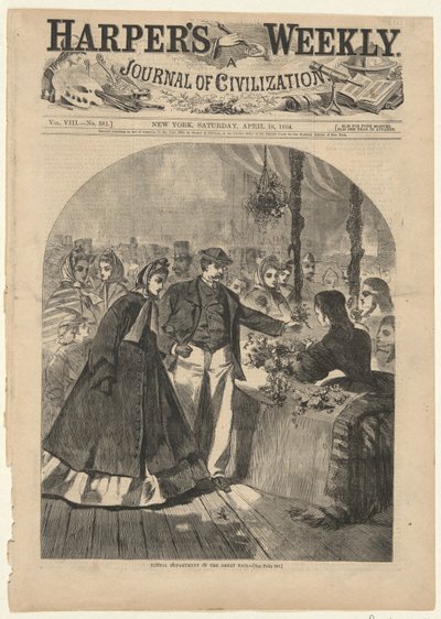 Blumenabteilung der großen Messe, aus Harper von Winslow Homer