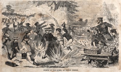 Vierter Juli Szene, auf dem Boston Common von Winslow Homer