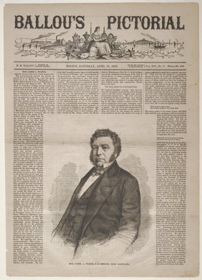 Der ehrenwerte James A. Pearce, US-Senator aus Maryland von Winslow Homer