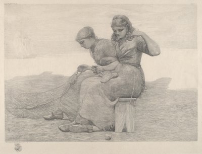 Netze flicken von Winslow Homer