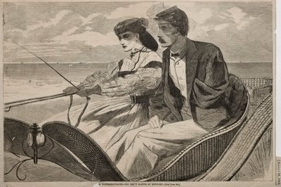 Unsere Badeorte - Der leere Ärmel in Newport von Winslow Homer