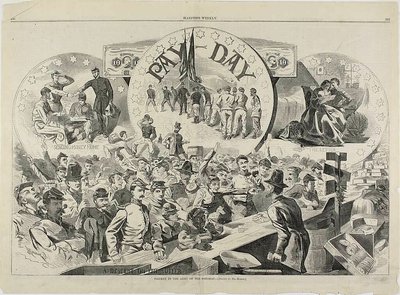 Zahltag in der Armee des Potomac von Winslow Homer