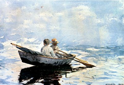 Boot rudern, 1880 von Winslow Homer