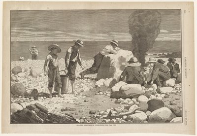 Skizzen am Meer - Ein Muschelbacken von Winslow Homer