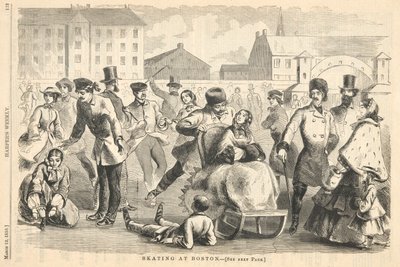 Schlittschuhlaufen in Boston, aus Harper von Winslow Homer