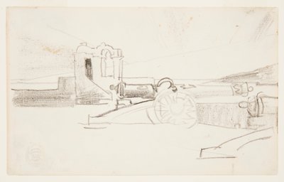Studie für "Suchscheinwerfer, Hafeneinfahrt, Santiago de Cuba" von Winslow Homer