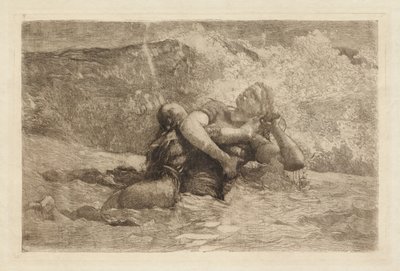 Studie für Undertow von Winslow Homer