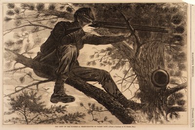 Die Armee des Potomac--Ein Scharfschütze im Wachdienst von Winslow Homer