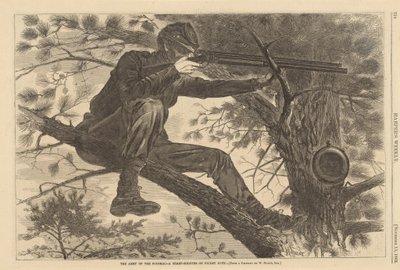 Die Armee des Potomac - Ein Scharfschütze auf Wachposten, 1862 von Winslow Homer