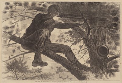 Die Armee des Potomac - Ein Scharfschütze auf Wachposten von Winslow Homer
