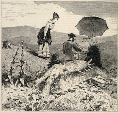Der Künstler auf dem Land, aus Appletons