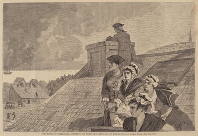 Die Schlacht von Bunker Hill - Beobachtung des Kampfes vom Copp