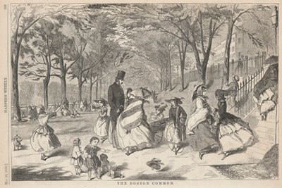 Der Boston Common, aus Harper von Winslow Homer