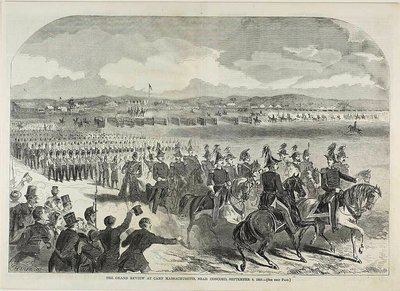 Die große Parade im Camp Massachusetts, nahe Concord von Winslow Homer