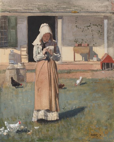 Das kranke Huhn, 1874 von Winslow Homer