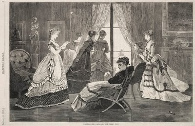 Warten auf Anrufe am Neujahrstag, 1869 von Winslow Homer