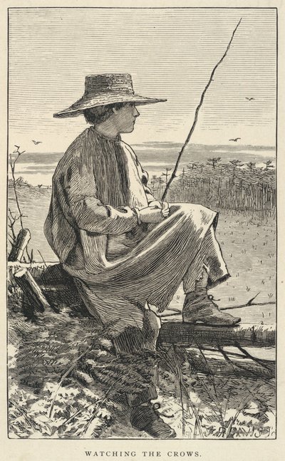 Die Krähen Beobachten, aus Our Young Folks, Juni 1868 von Winslow Homer