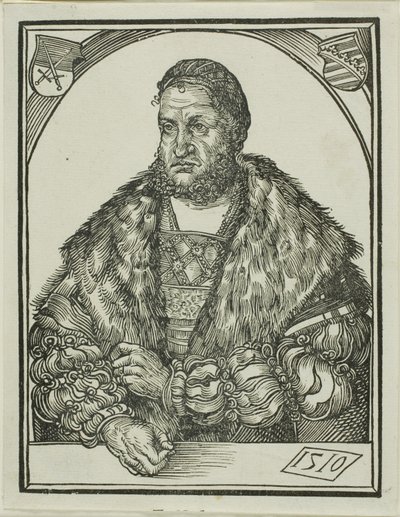 Kurfürst Friedrich III. von Sachsen, aus Speculum intellectuale felicitatis humane von Wolf Traut